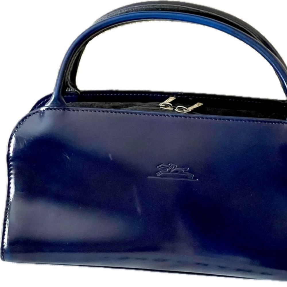 Longchamp Rare Vintage Patent Leather Satchel